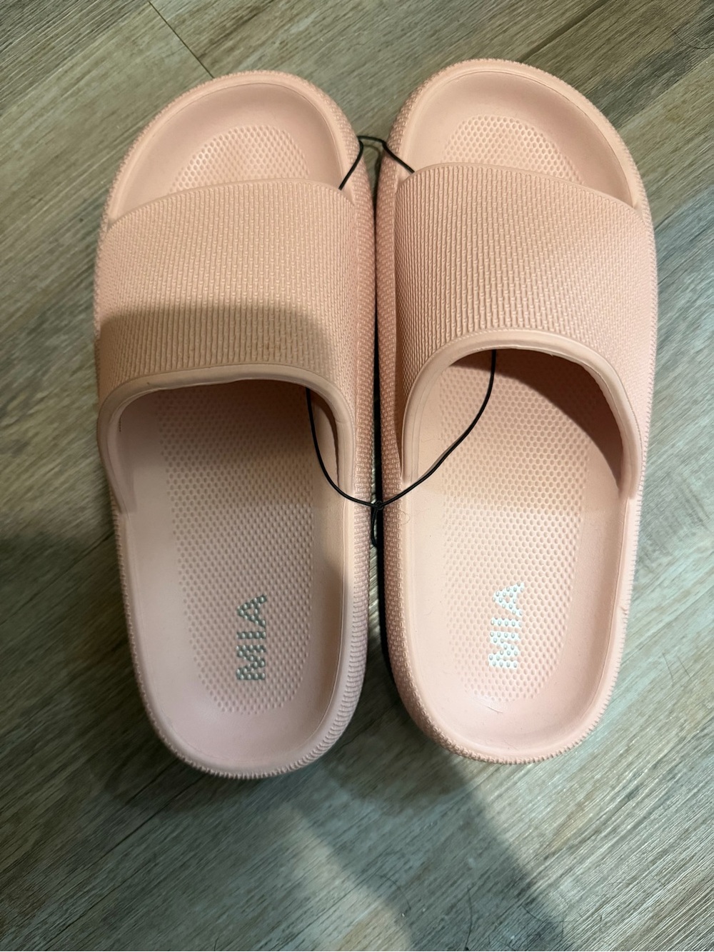 MIA Women's Blush Pink Slide Sandals